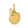 Gold ASL Alphabet Pendant