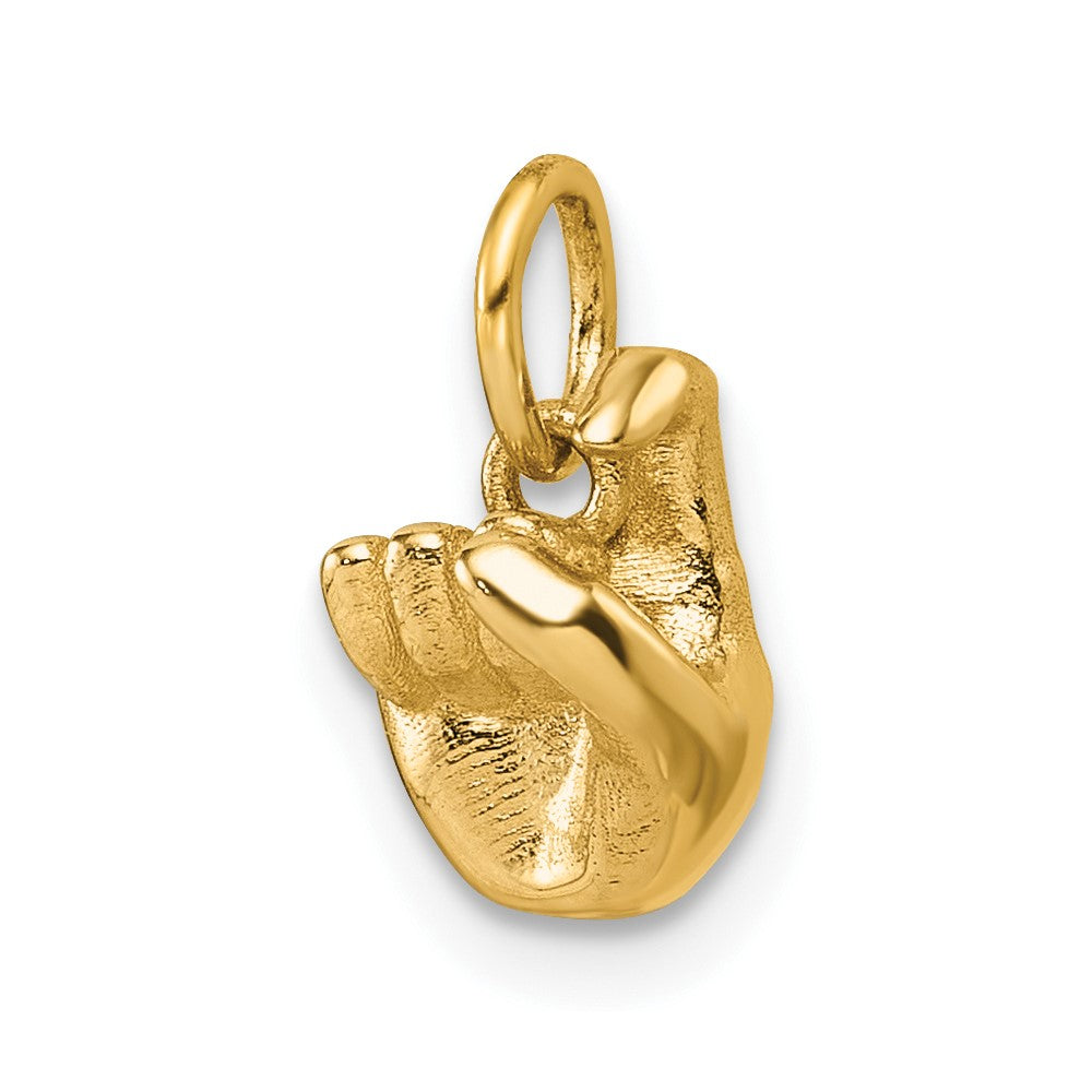 Gold ASL Alphabet Pendant