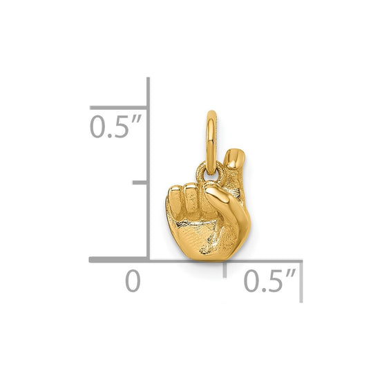 Gold ASL Alphabet Pendant