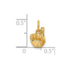 Gold ASL Alphabet Pendant
