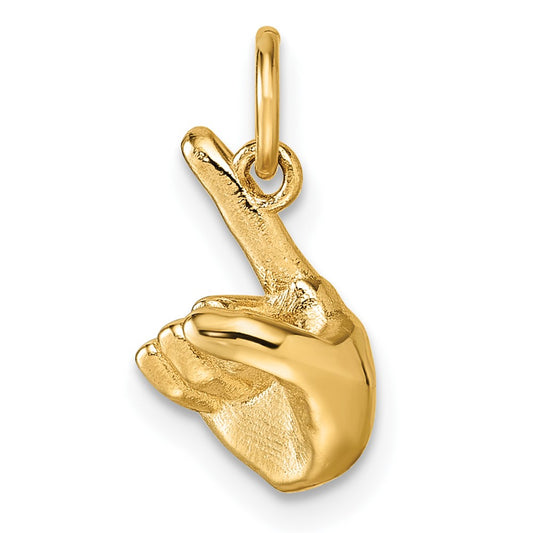Gold ASL Alphabet Pendant