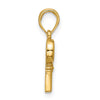 14K Polished Heart Key Pendant