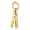 14K Polished Drumsticks and Drum Pendant