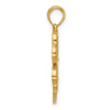 14K Polished Four Leaf Clover Pendant