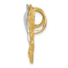 14k Two-tone Sea Life Fits 5mm/6mm Omega Slide