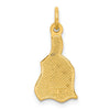 14K Polished Enameled Rainbow Brush Pendant