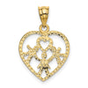 14k 3 Kids in Heart Charm