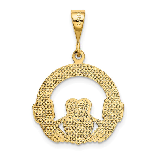 14k Claddagh Pendant