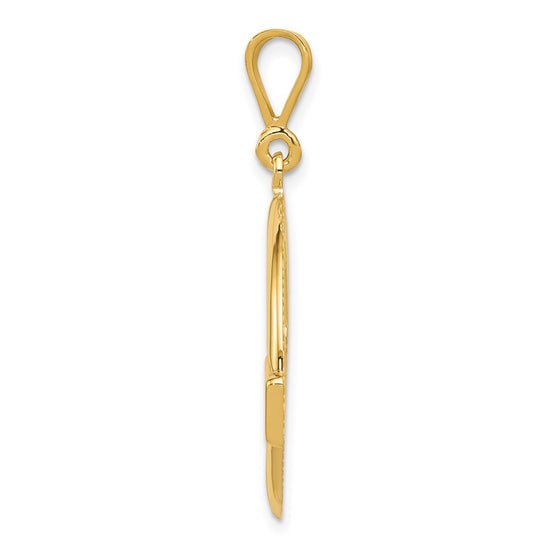 14k Claddagh Pendant