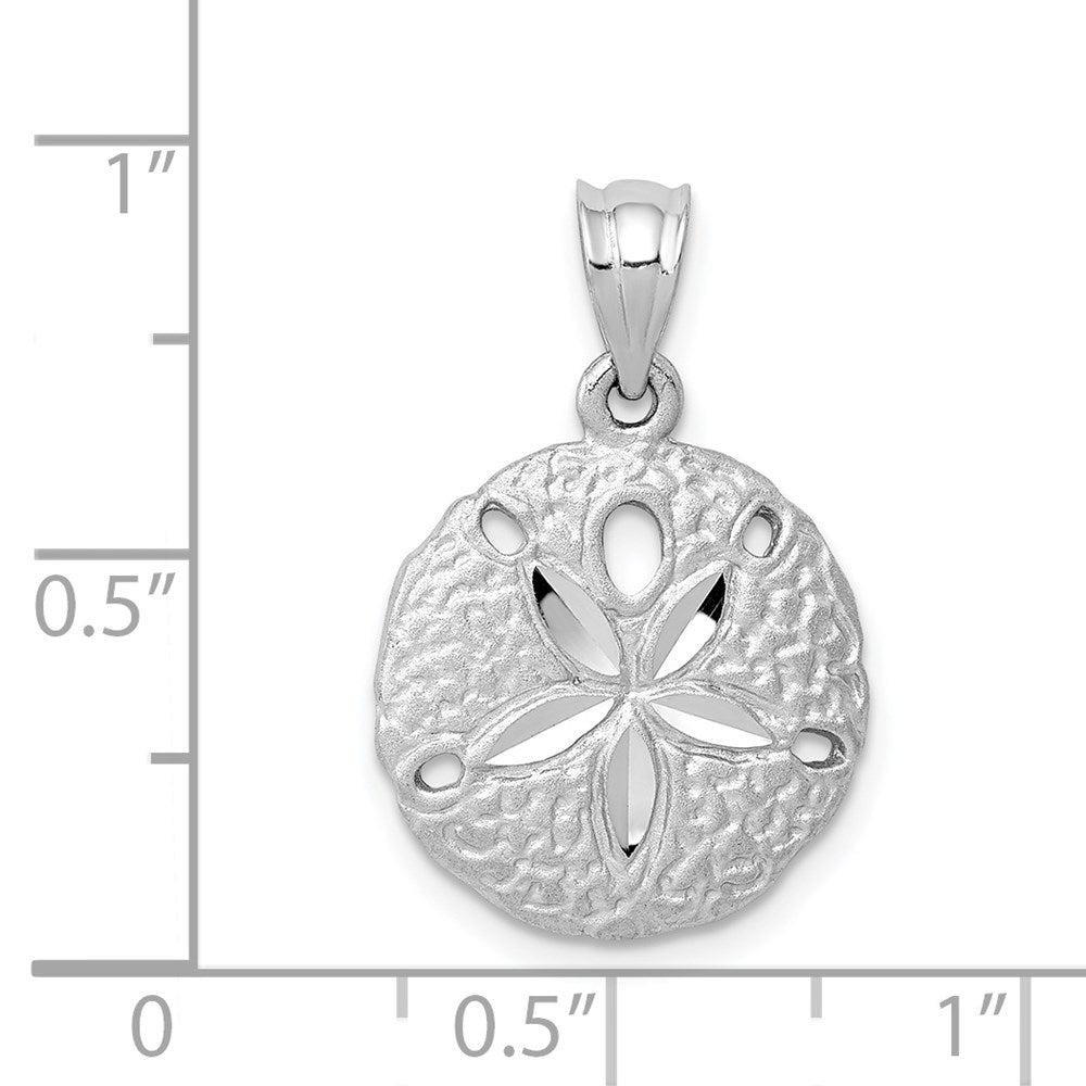 Gold Polished Sand Dollar Pendants