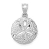 Gold Polished Sand Dollar Pendants