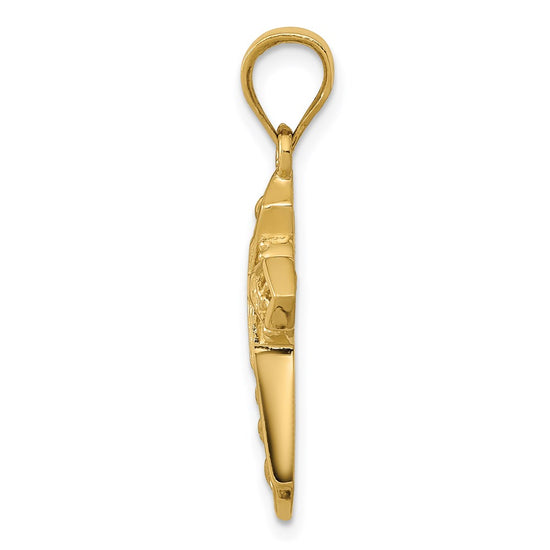 Gold Decorative Cross Pendant