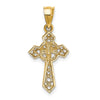 Gold Decorative Cross Pendant