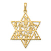 Gold Twelve Tribes Star of David Pendants