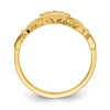 Gold Polished Claddagh Rings