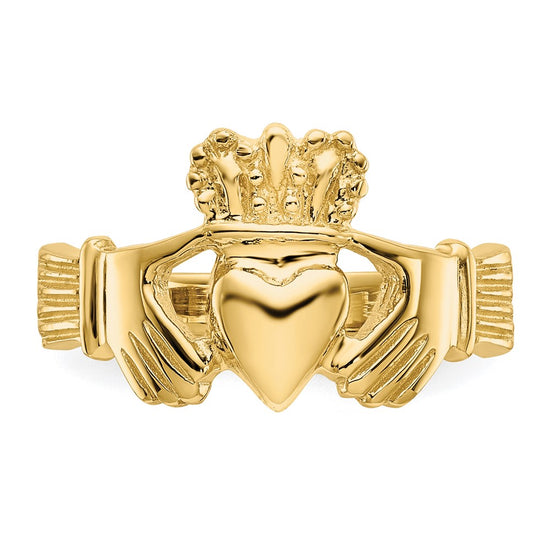 Gold Polished Claddagh Rings