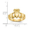 Gold Polished Claddagh Rings