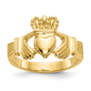 Gold Polished Claddagh Rings
