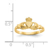 Gold Polished Claddagh Rings