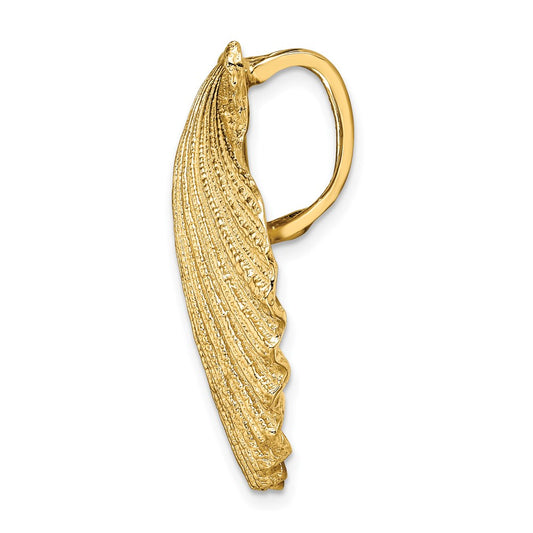 14K Fits Up To 8mm and 10mm Scallop Shell Omega Slide