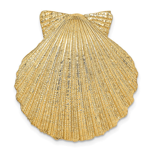14K Fits Up To 8mm and 10mm Scallop Shell Omega Slide