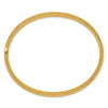 14k 4/16 Polished Diamond-cut Fancy 6.50mm Hinged Oval Bangle Bracelet