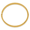 14k 5/16 Polished Fancy Hammered 8.75mm Hinged Oval Bangle Bracelet