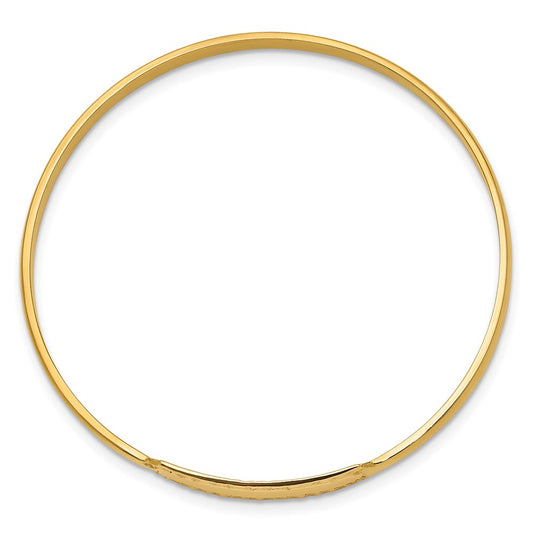 14k Slip-on ID Baby Bangle Bracelet