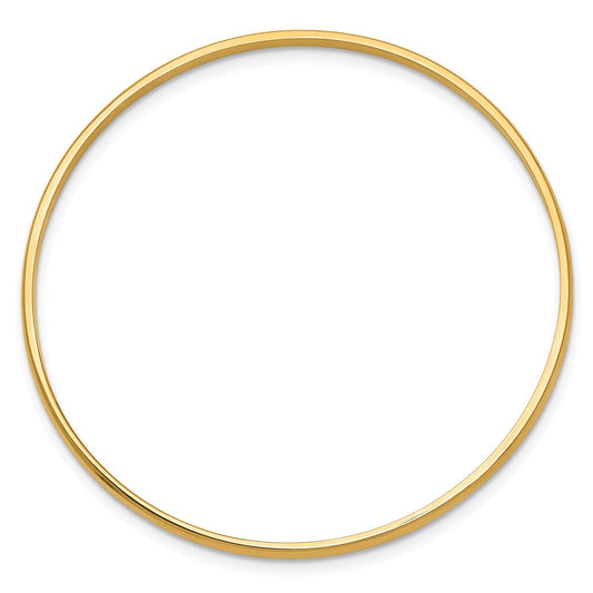 14k Slip-on 2.5mm Baby Bangle Bracelet