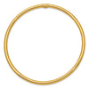 14k Polished Round Tube 3.00mm Slip-on Round Bangle Bracelet