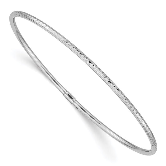 Gold Diamond-cut Slip-on Bangles