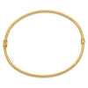 14K Polished 2.00mm Hinged Oval Bangle Bracelet