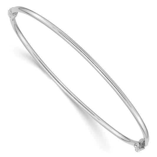 Gold Round Hinged Bangle