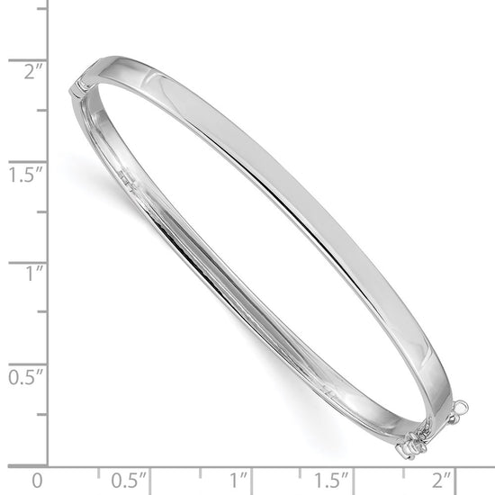 Gold Polished Flat Hinged Bangles
