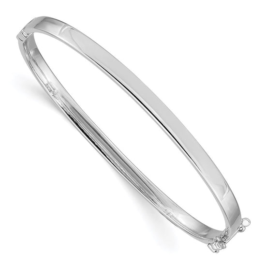 Gold Polished Flat Hinged Bangles