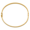 Gold Polished Flat Hinged Bangles