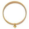 Gold Seven Strand Slip-on Bangles