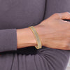 Gold Seven Strand Slip-on Bangles