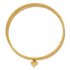 Gold Seven Strand Slip-on Bangles