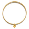 Gold Seven Strand Slip-on Bangles
