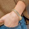 Gold Seven Strand Slip-on Bangles