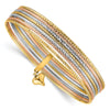 Gold Seven Strand Slip-on Bangles