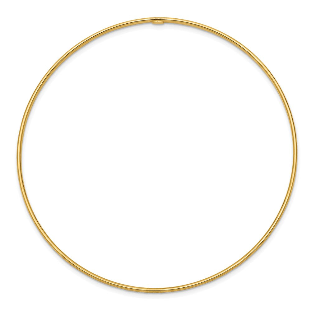 Gold Diamond-cut Slip-on Bangles
