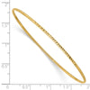 Gold Diamond-cut Slip-on Bangles