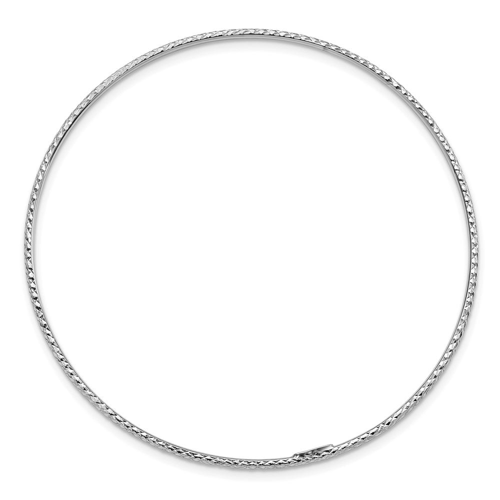 Gold Diamond-cut Slip-on Bangles
