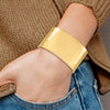 14K 37mm Polished Cuff Bangle Bracelet