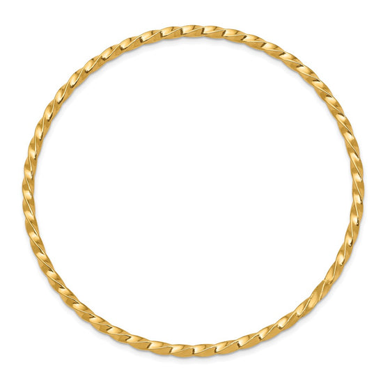 Gold Twisted Slip-on Bangles
