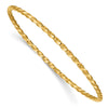 Gold Twisted Slip-on Bangles