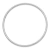 14k White Gold Polished Grooved 2.50mm Slip-on Round Bangle Bracelet