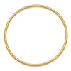 14k Polished Grooved 2.50mm Slip-on Round Bangle Bracelet